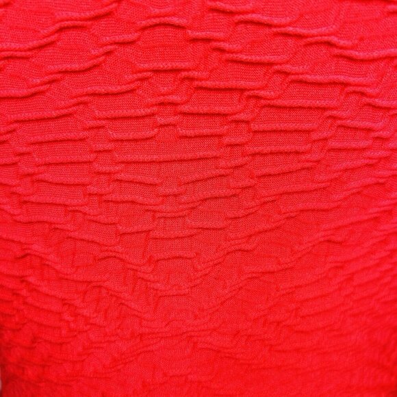 Calvin Klein Back Cut Out A-Line Textured Sleeveless Dress Coral Size 2 - Picture 5 of 13